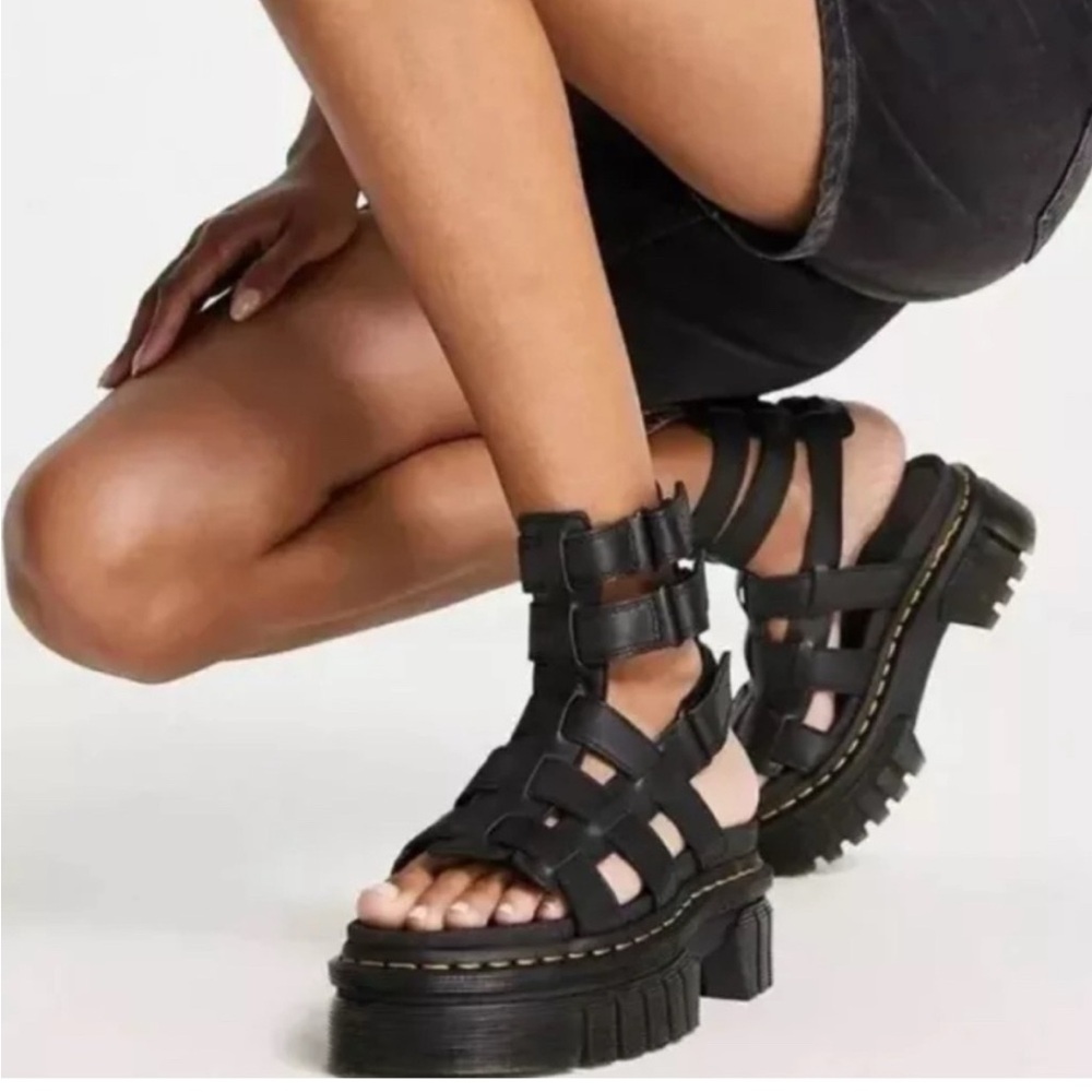 Dr. Martens Black Gladiator Sandals